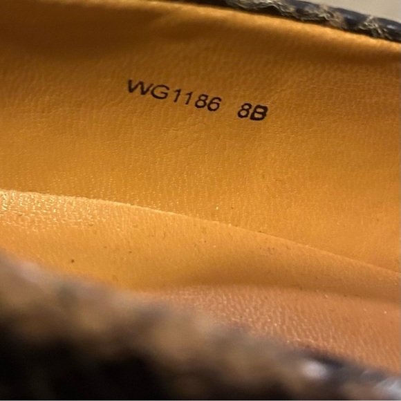 LAUREN RALPH LAUREN Snakeskin Squared Toed Slip Ons - Picture 5 of 7